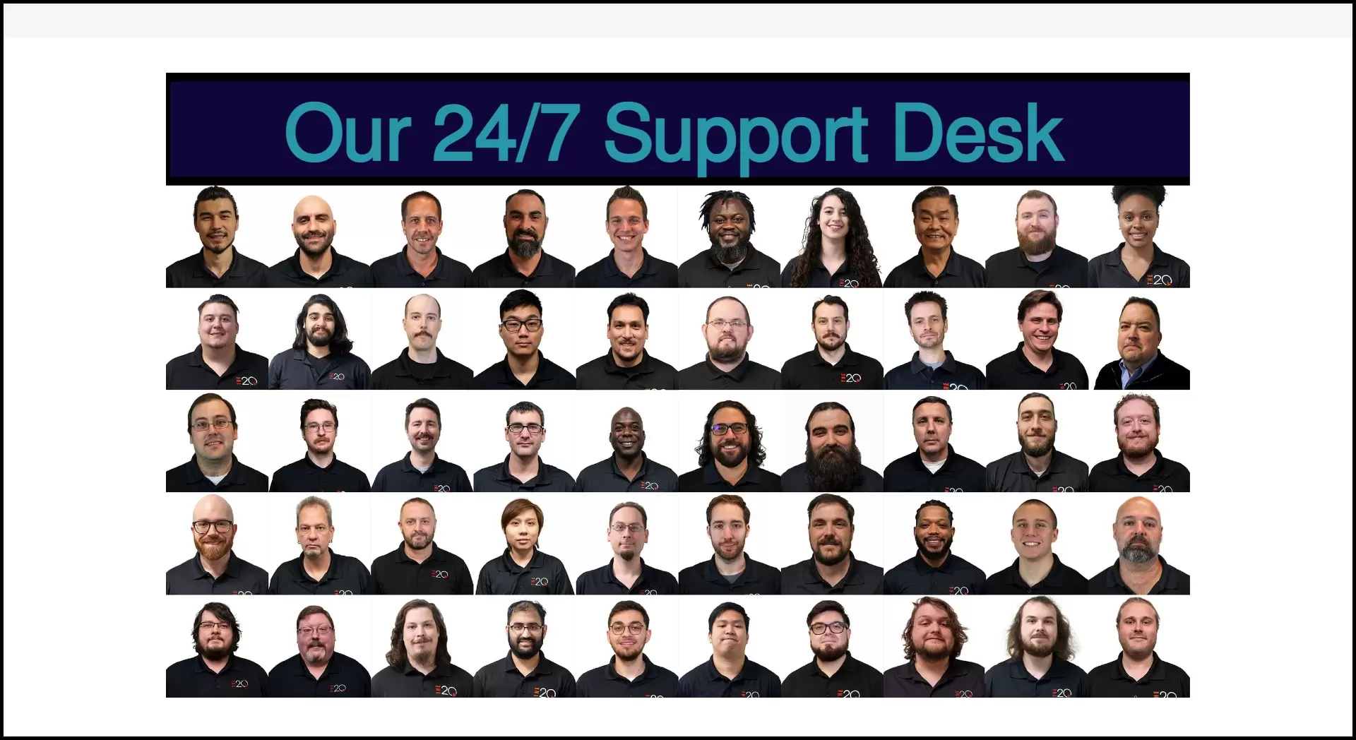 our 24x7 team